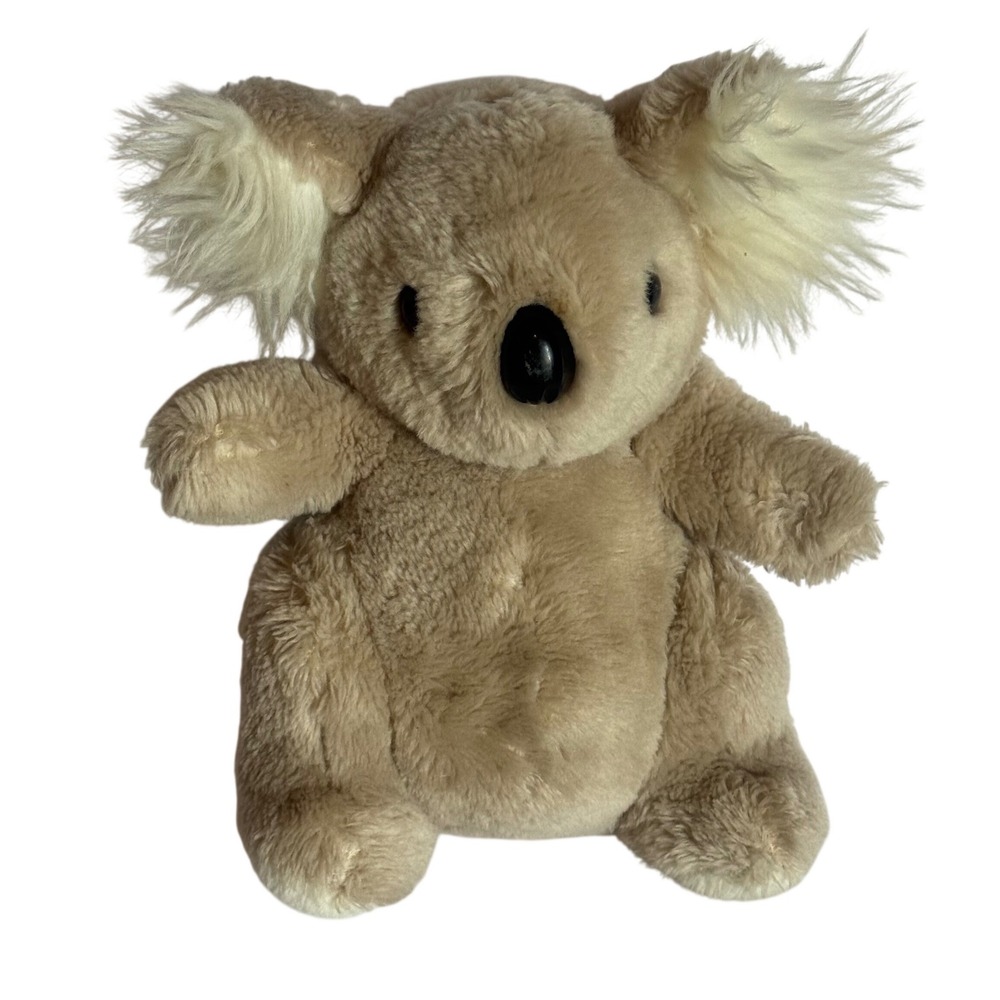 Vintage 1979 Daekor Pot Belly Koala Plush Stuffed Animal 9 Inch Tan 6156